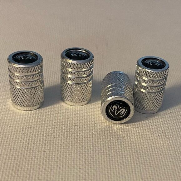 Dodge Logo Valve Stem Caps in Silver NWT - Picture 4 of 5